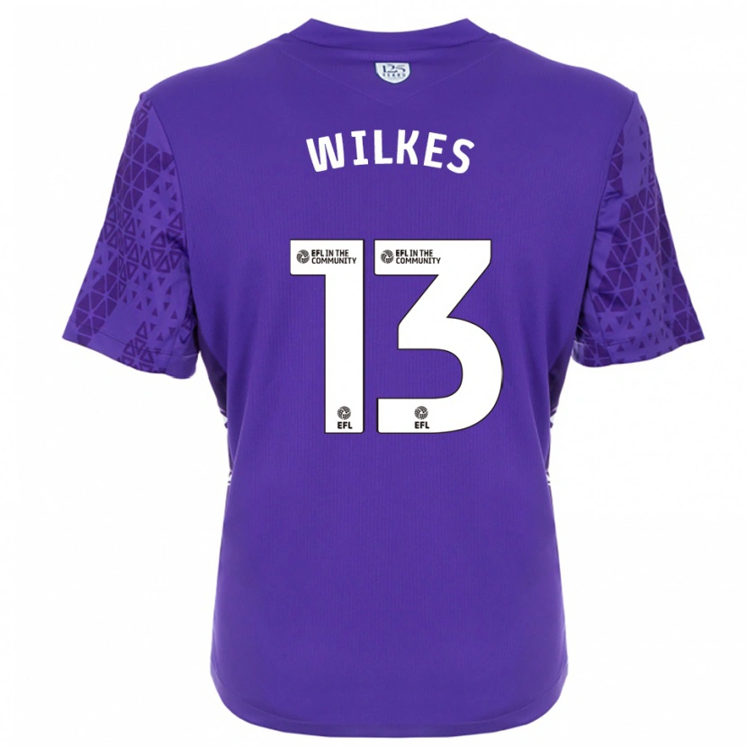 Danxen Mulher Liam Wilkes #13 Branco Roxo Camisola Guarda-Redes 2025/26 Camisa Brasil