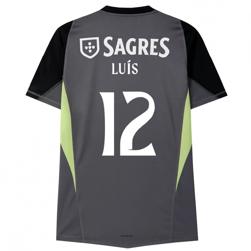 Danxen Mulher António Luís #12 Cinza Escuro Preto Camisola Guarda-Redes 2025/26 Camisa Brasil