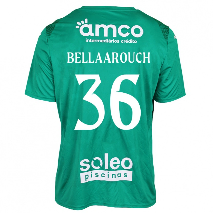 Danxen Mulher Alaa Bellaarouch #36 Verde Branco Camisola Guarda-Redes 2025/26 Camisa Brasil