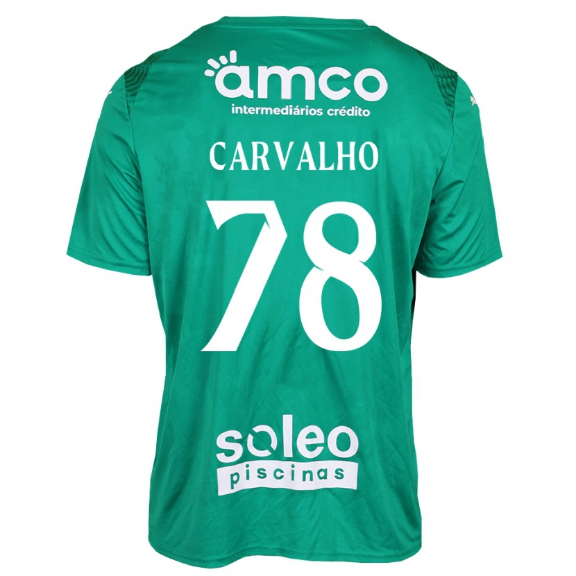 Danxen Mulher João Carvalho #78 Verde Branco Camisola Guarda-Redes 2025/26 Camisa Brasil