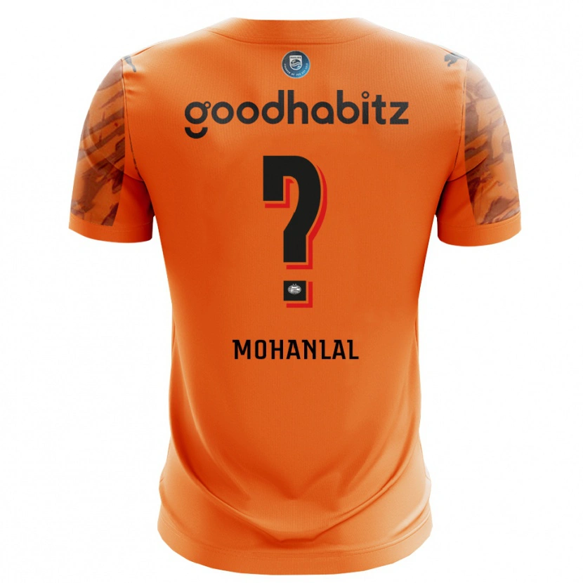 Danxen Mulher Pawan Mohanlal #0 Laranja Preto Camisola Guarda-Redes 2025/26 Camisa Brasil