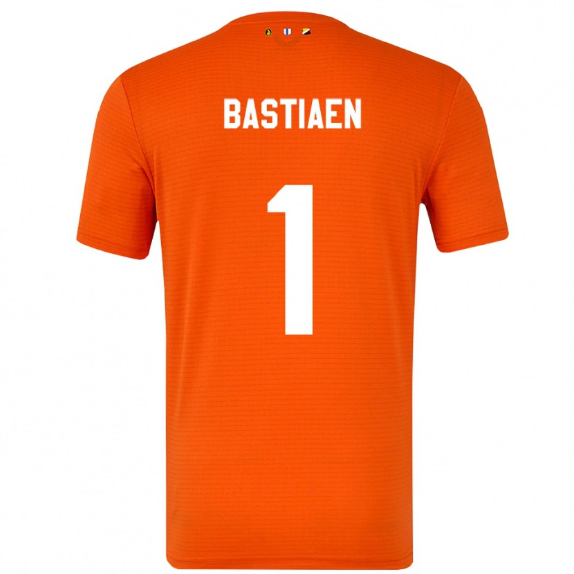 Danxen Mulher Femke Bastiaen #1 Laranja Preto Camisola Guarda-Redes 2025/26 Camisa Brasil