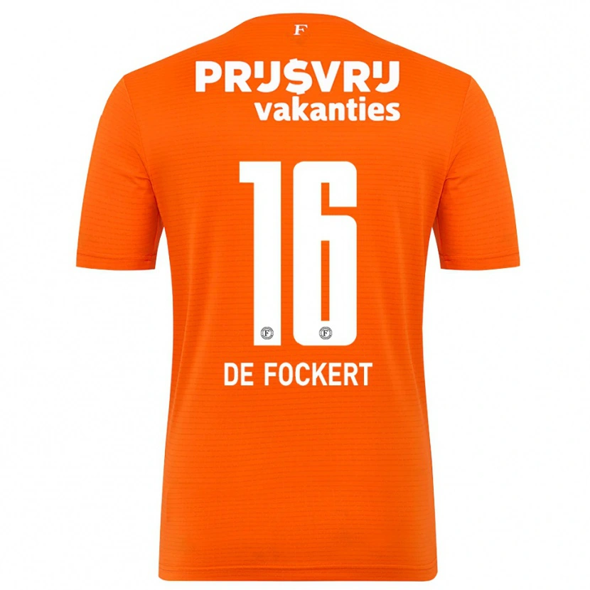 Danxen Mulher Maarten de Fockert #16 Laranja Preto Camisola Guarda-Redes 2025/26 Camisa Brasil