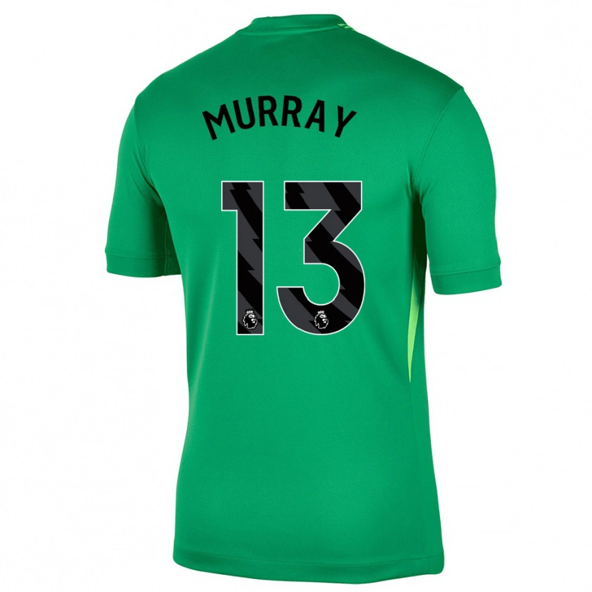 Danxen Mulher Jake Murray #13 Verde Preto Camisola Guarda-Redes 2025/26 Camisa Brasil