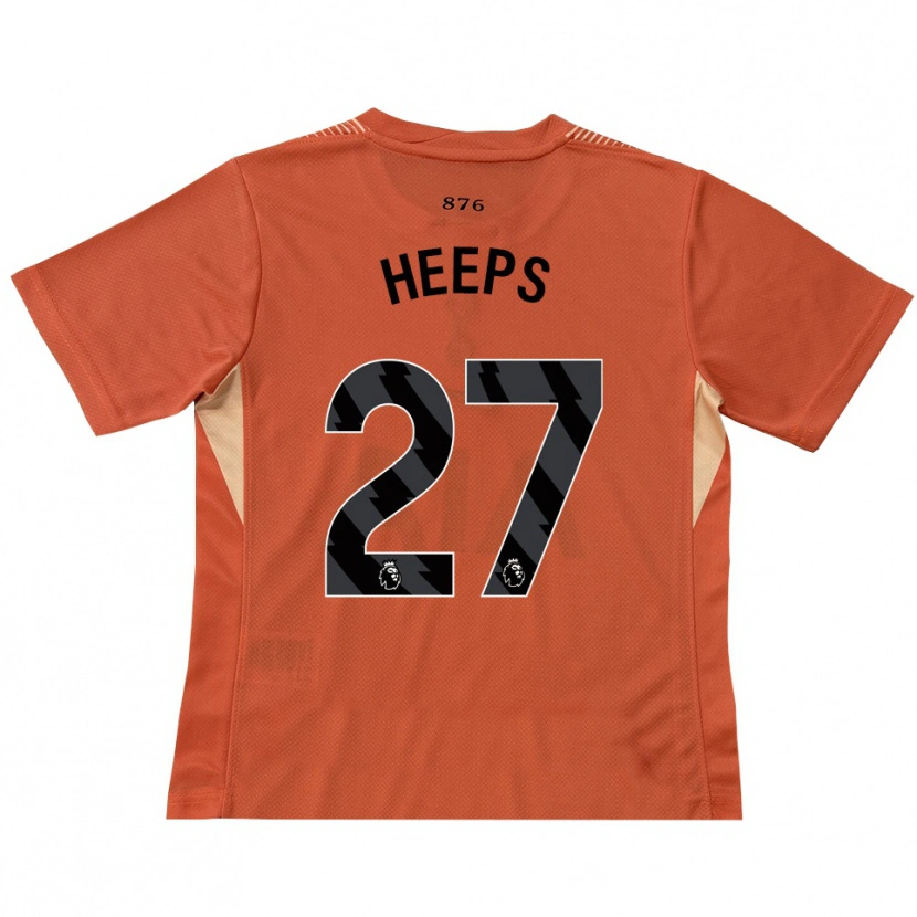 Danxen Mulher Eleanor Heeps #27 Laranja Preto Camisola Guarda-Redes 2025/26 Camisa Brasil