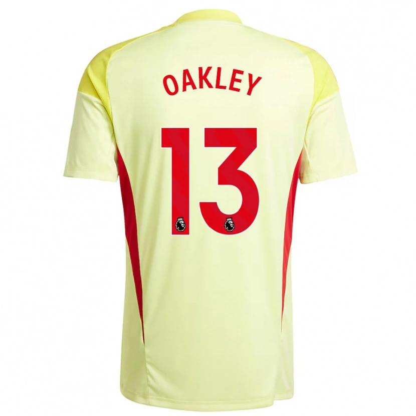 Danxen Mulher Rhys Oakley #13 Amarelo Claro Camisola Guarda-Redes 2025/26 Camisa Brasil