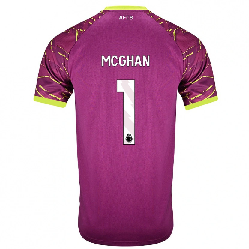 Danxen Mulher Hayden McGhan #1 Magenta Escuro Camisola Guarda-Redes 2025/26 Camisa Brasil