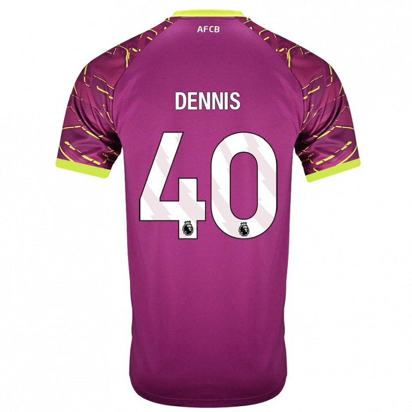 Danxen Mulher Will Dennis #40 Magenta Escuro Camisola Guarda-Redes 2025/26 Camisa Brasil