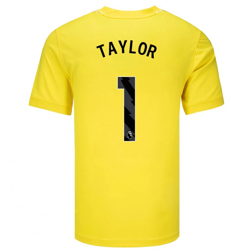 Danxen Mulher Finley Taylor #1 Amarelo Preto Camisola Guarda-Redes 2025/26 Camisa Brasil