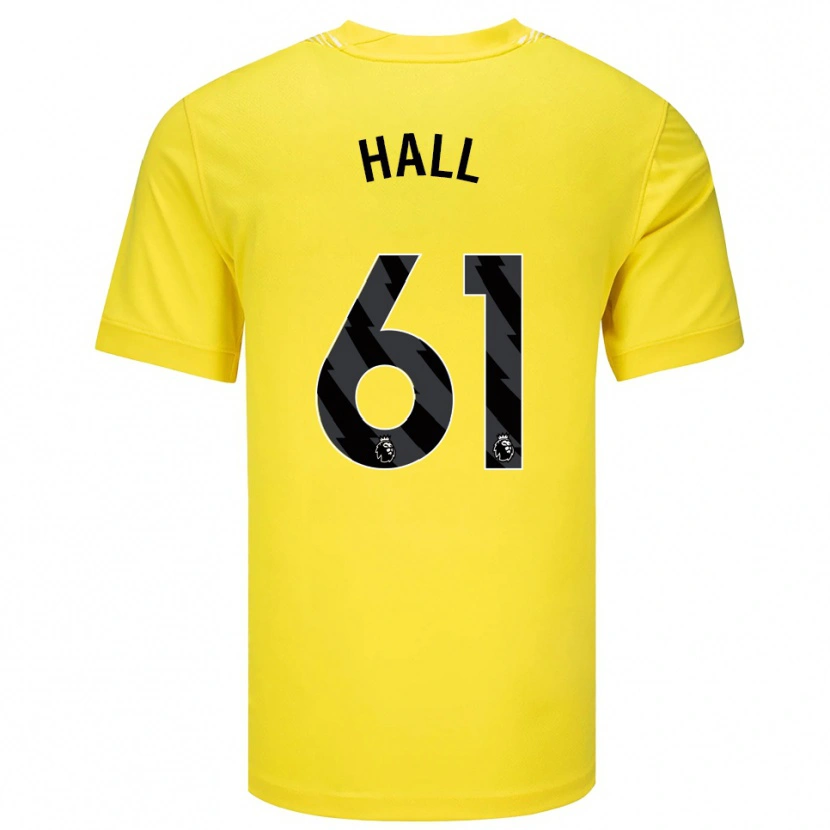 Danxen Mulher Steven Hall #61 Amarelo Preto Camisola Guarda-Redes 2025/26 Camisa Brasil