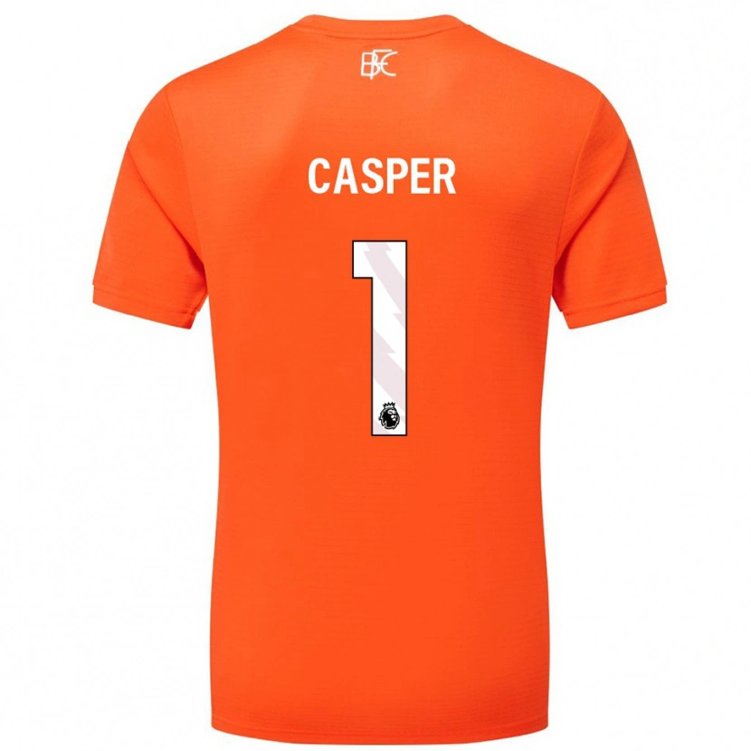 Danxen Mulher Charlie Casper #1 Laranja Branco Camisola Guarda-Redes 2025/26 Camisa Brasil