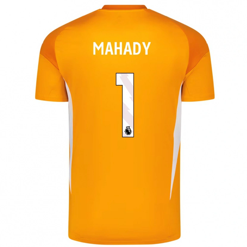 Danxen Mulher Rory Mahady #1 Laranja Branco Camisola Guarda-Redes 2025/26 Camisa Brasil