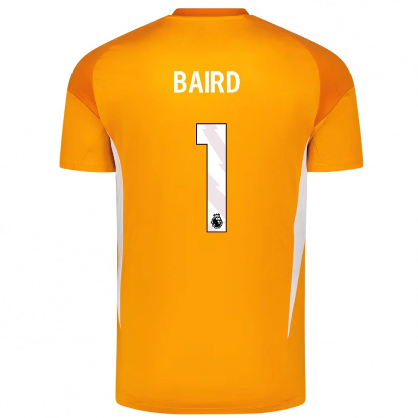 Danxen Mulher Alex Baird #1 Laranja Branco Camisola Guarda-Redes 2025/26 Camisa Brasil