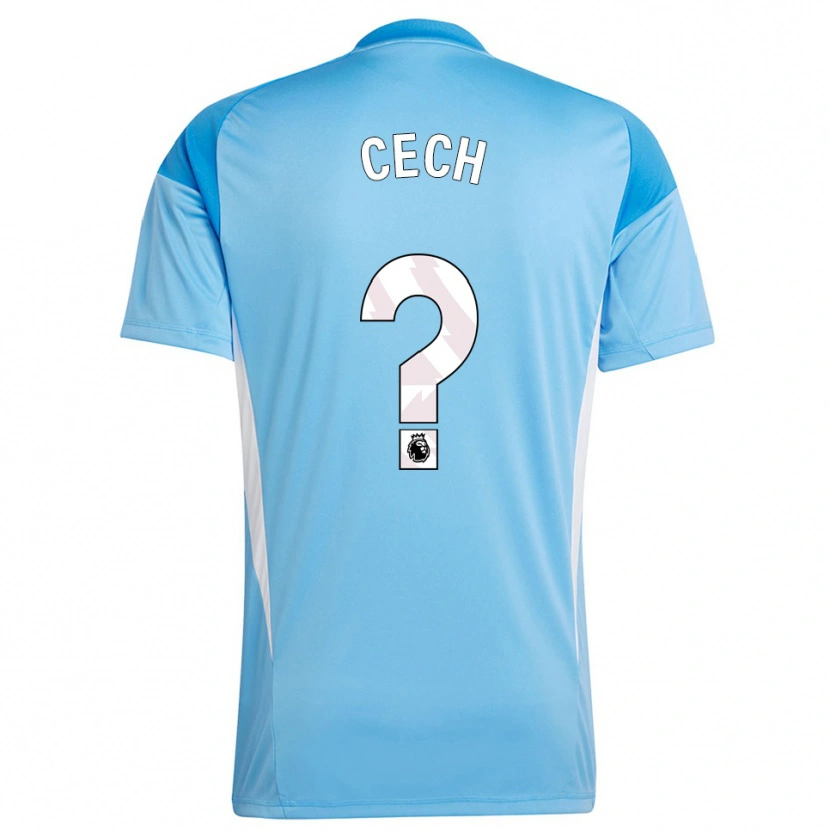 Danxen Mulher Damian Cech #0 Azul Branco Camisola Guarda-Redes 2025/26 Camisa Brasil