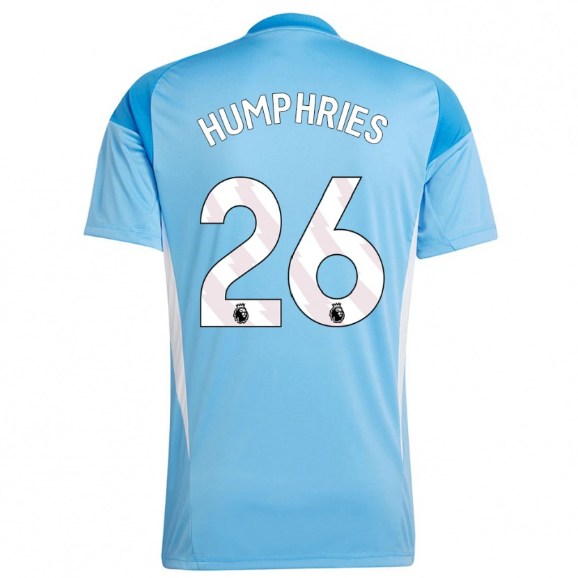 Danxen Mulher Marni Humphries #26 Azul Branco Camisola Guarda-Redes 2025/26 Camisa Brasil