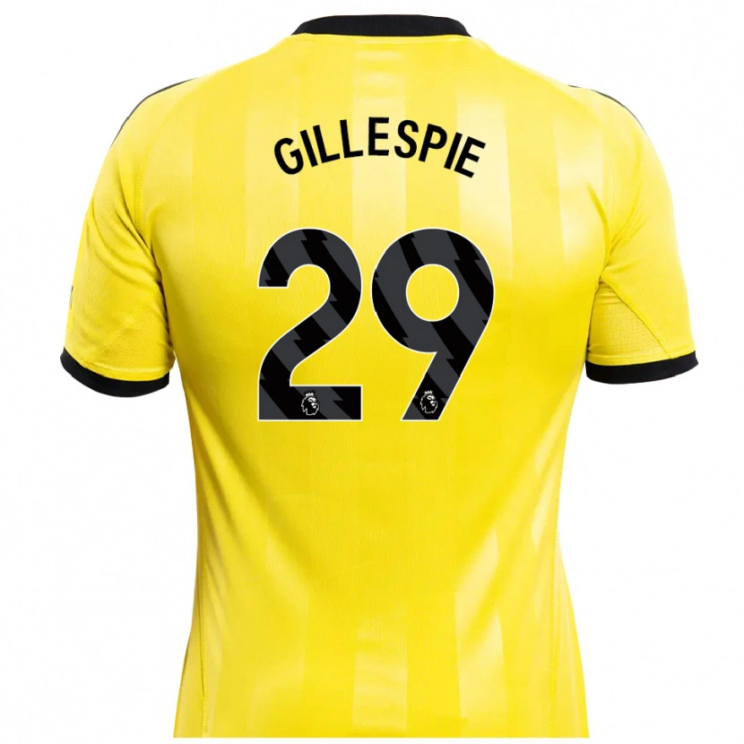 Danxen Mulher Mark Gillespie #29 Amarelo Preto Camisola Guarda-Redes 2025/26 Camisa Brasil