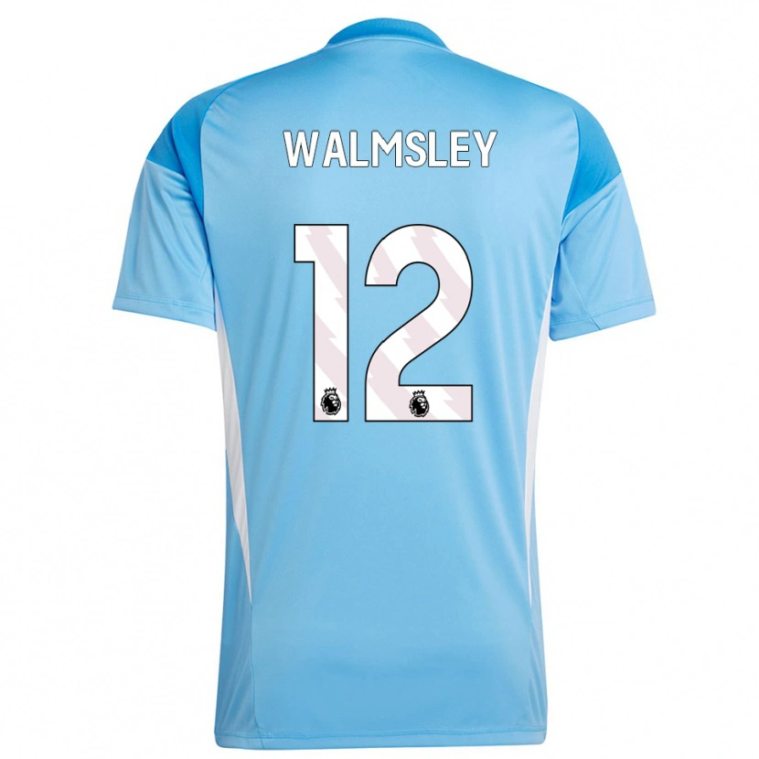 Danxen Mulher Joseph Walmsley #12 Azul Branco Camisola Guarda-Redes 2025/26 Camisa Brasil