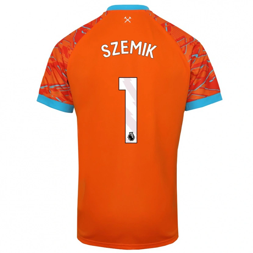 Danxen Mulher Kinga Szemik #1 Laranja Branco Camisola Guarda-Redes 2025/26 Camisa Brasil