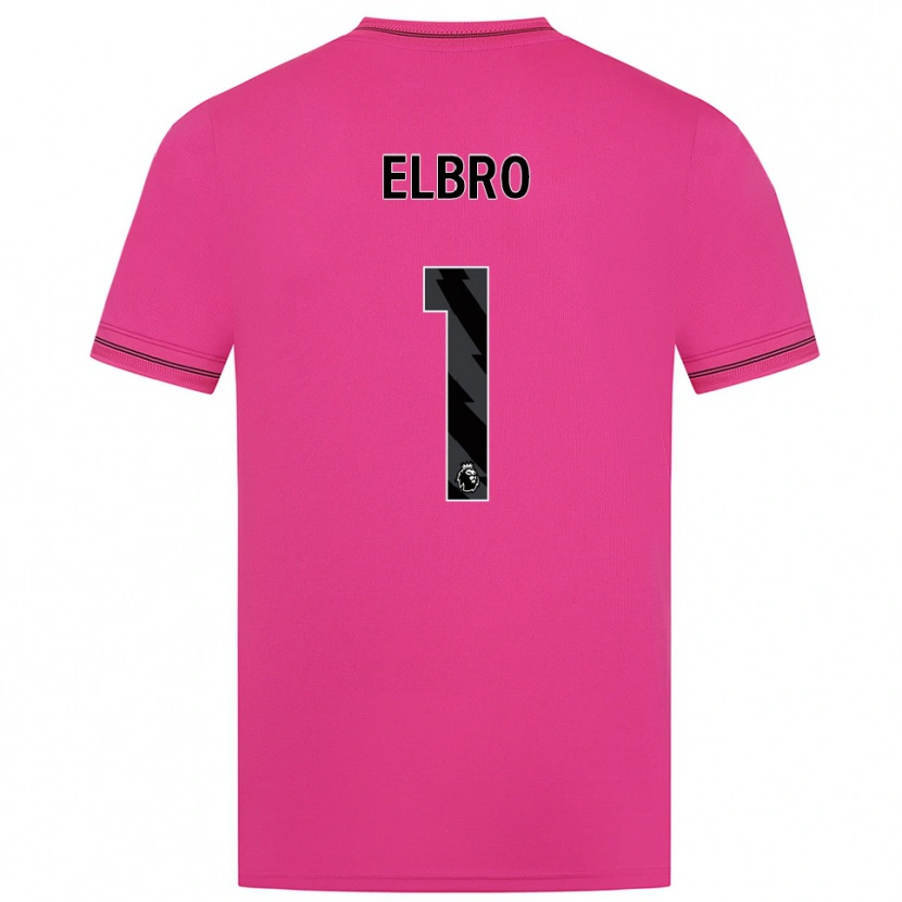 Danxen Mulher Maddie Elbro #1 Magenta Preto Camisola Guarda-Redes 2025/26 Camisa Brasil
