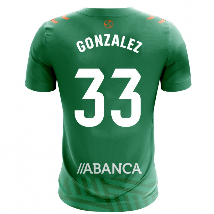 Danxen Mulher Marcos González #33 Verde Branco Camisola Guarda-Redes 2025/26 Camisa Brasil