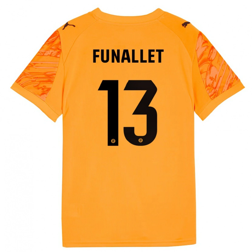 Danxen Mulher Pau Funallet #13 Laranja Preto Camisola Guarda-Redes 2025/26 Camisa Brasil