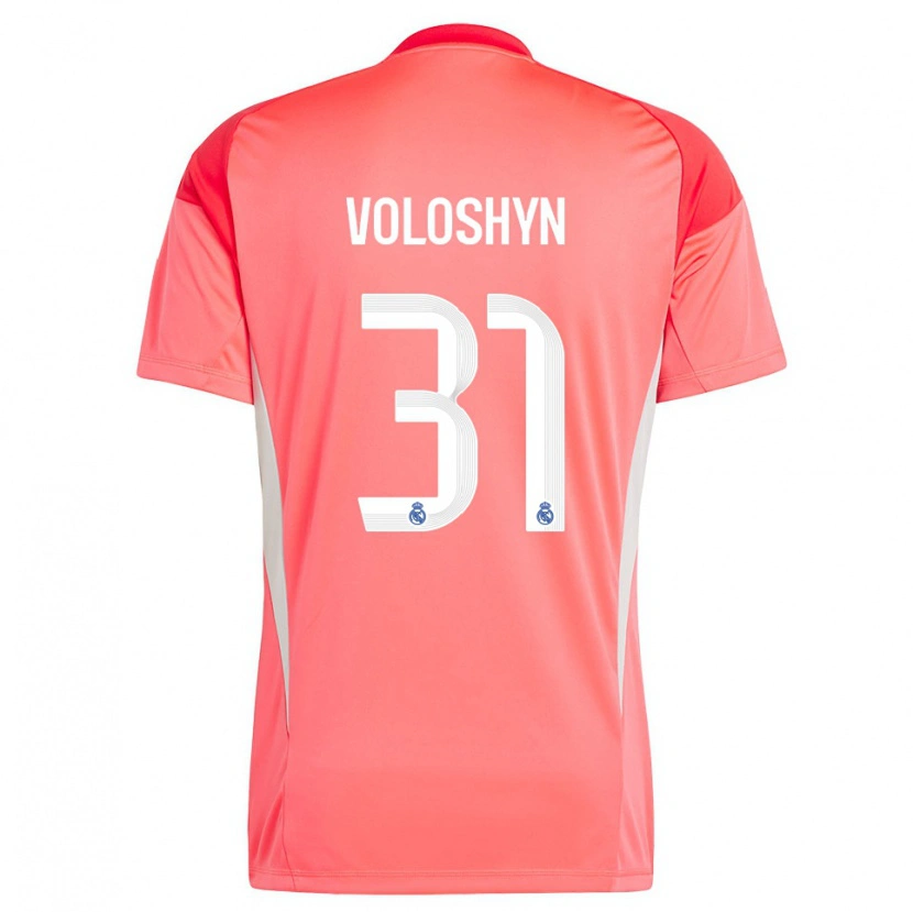 Danxen Mulher Ilya Voloshyn #31 Laranja Vermelho Branco Camisola Guarda-Redes 2025/26 Camisa Brasil