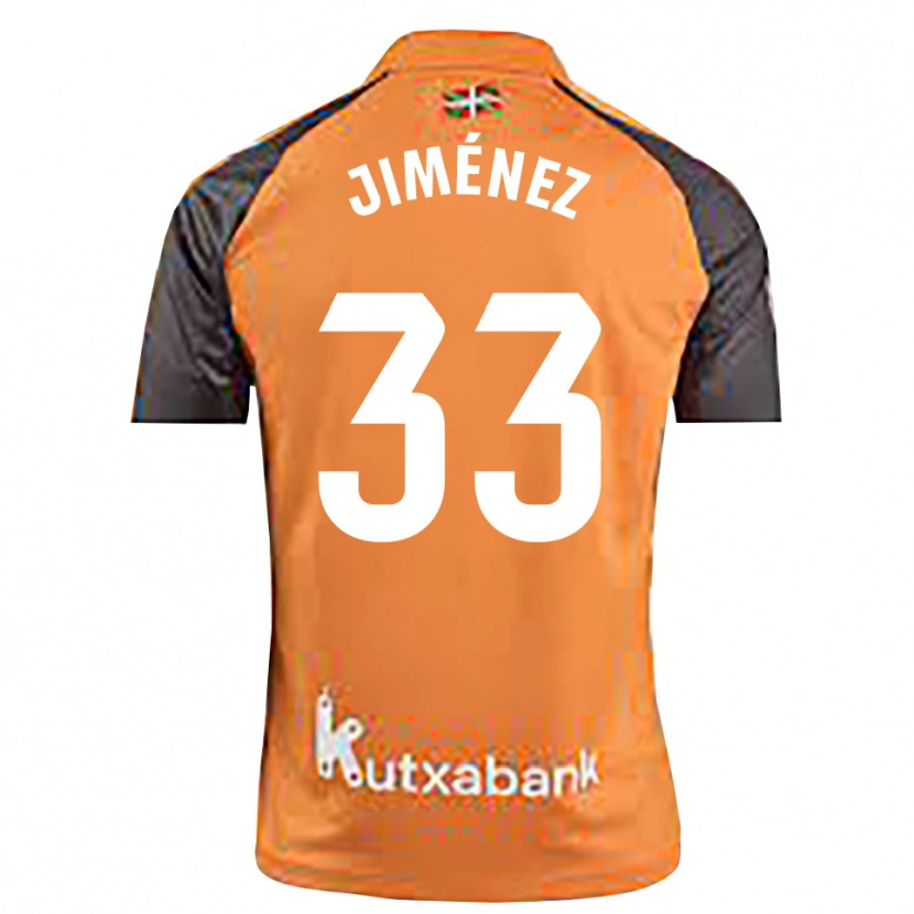 Danxen Mulher Javier Jiménez #33 Preto Laranja Camisola Guarda-Redes 2025/26 Camisa Brasil