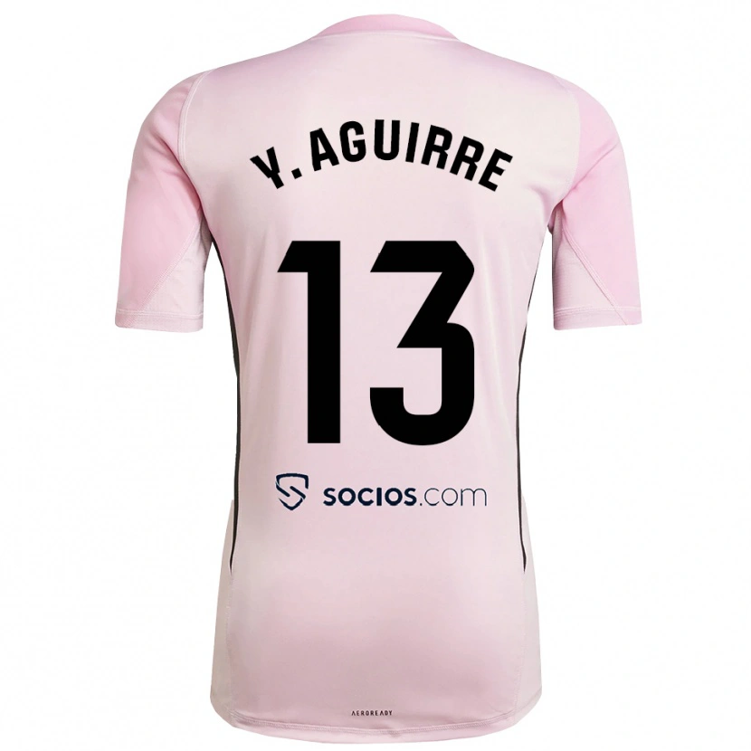 Danxen Mulher Yolanda Aguirre Gutiérrez #13 Rosa Preto Camisola Guarda-Redes 2025/26 Camisa Brasil