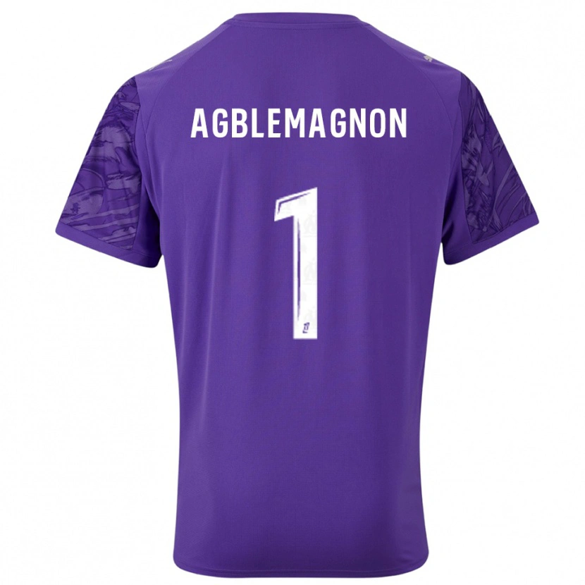 Danxen Mulher Jordan Agblemagnon #1 Roxo Branco Camisola Guarda-Redes 2025/26 Camisa Brasil