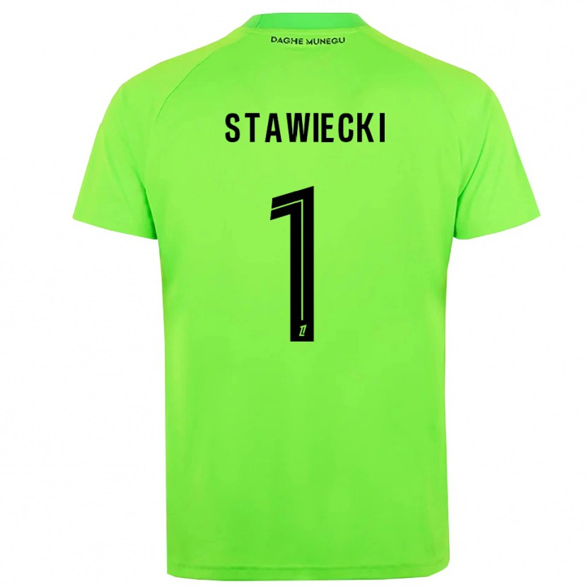 Danxen Mulher Jules Stawiecki #1 Verde Preto Camisola Guarda-Redes 2025/26 Camisa Brasil