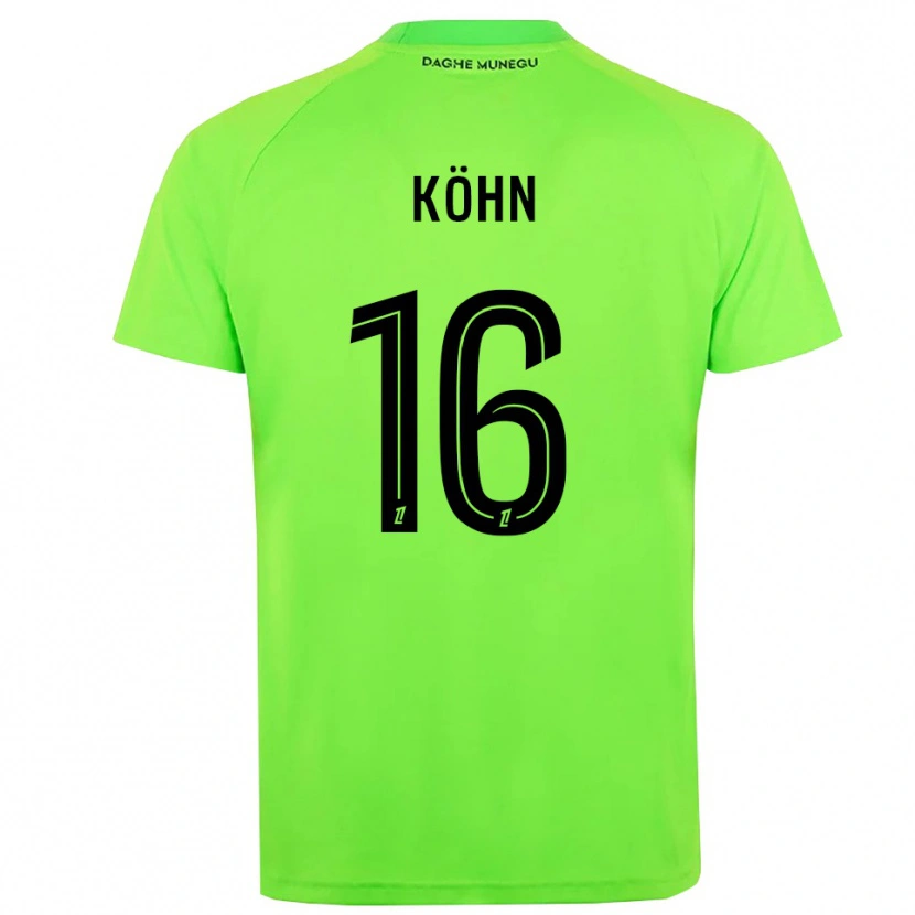 Danxen Mulher Philipp Köhn #16 Verde Preto Camisola Guarda-Redes 2025/26 Camisa Brasil