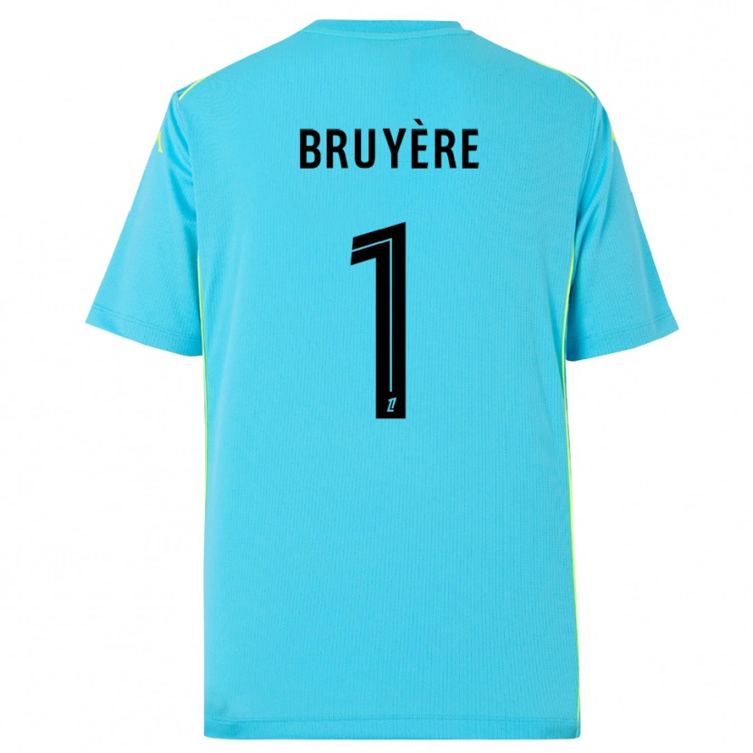 Danxen Mulher Théo Bruyère #1 Azul Céu Preto Camisola Guarda-Redes 2025/26 Camisa Brasil