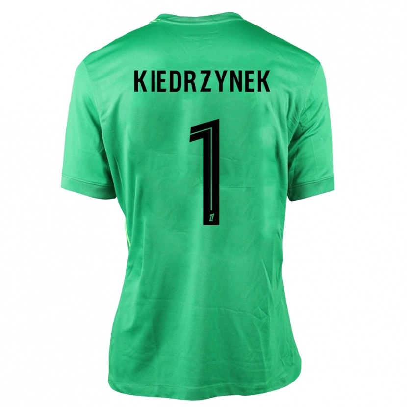 Danxen Mulher Katarzyna Kiedrzynek #1 Verde Preto Camisola Guarda-Redes 2025/26 Camisa Brasil