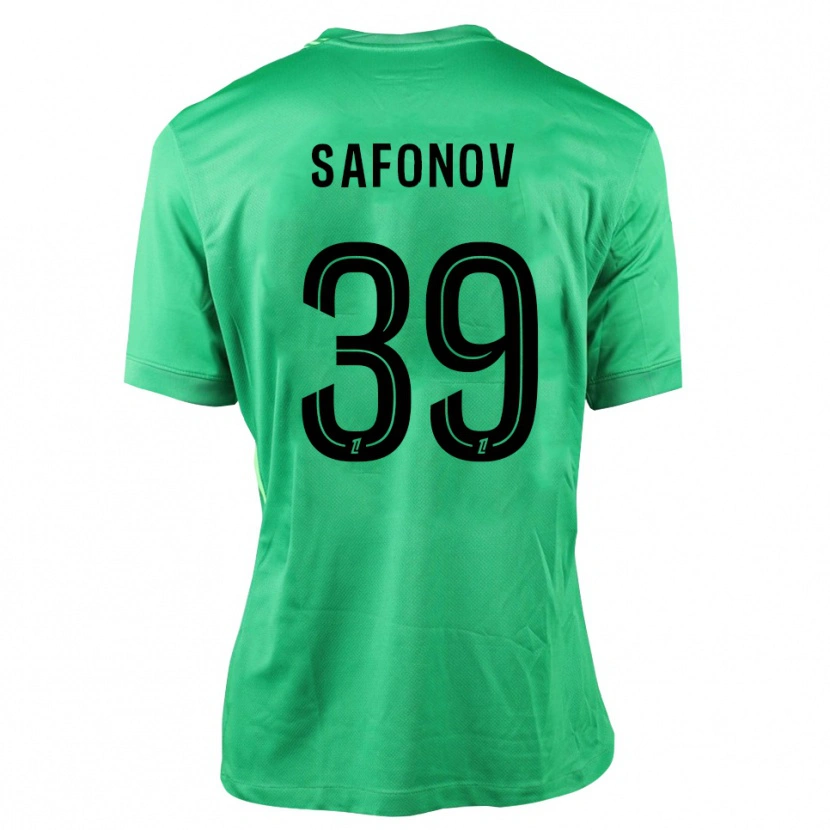Danxen Mulher Matvey Safonov #39 Verde Preto Camisola Guarda-Redes 2025/26 Camisa Brasil