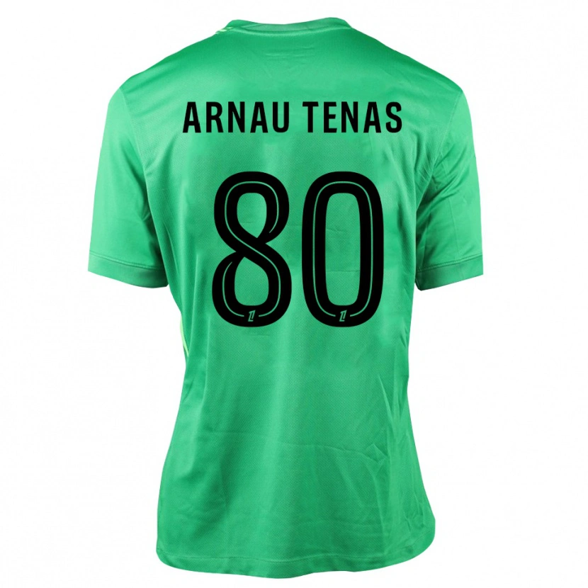 Danxen Mulher Arnau Tenas #80 Verde Preto Camisola Guarda-Redes 2025/26 Camisa Brasil