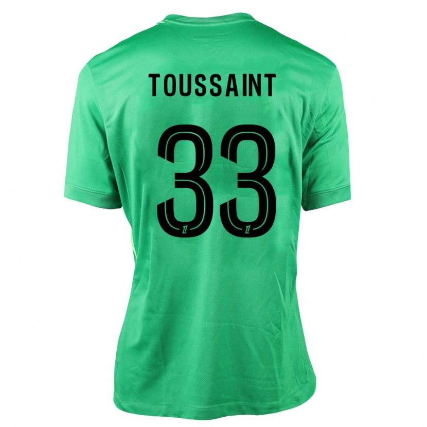 Danxen Mulher Océane Toussaint #33 Verde Preto Camisola Guarda-Redes 2025/26 Camisa Brasil