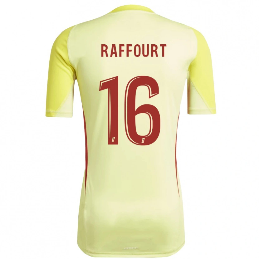 Danxen Mulher Timéo Raffourt #16 Amarelo Claro Vermelho Camisola Guarda-Redes 2025/26 Camisa Brasil