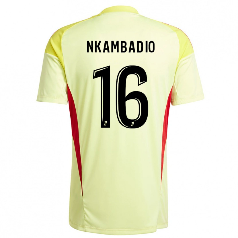 Danxen Mulher Obed Nkambadio #16 Amarelo Claro Preto Camisola Guarda-Redes 2025/26 Camisa Brasil