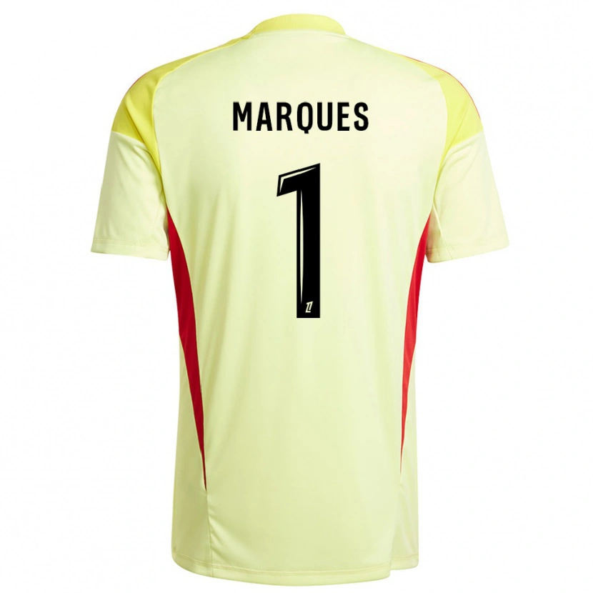 Danxen Mulher Inès Marques #1 Amarelo Claro Preto Camisola Guarda-Redes 2025/26 Camisa Brasil