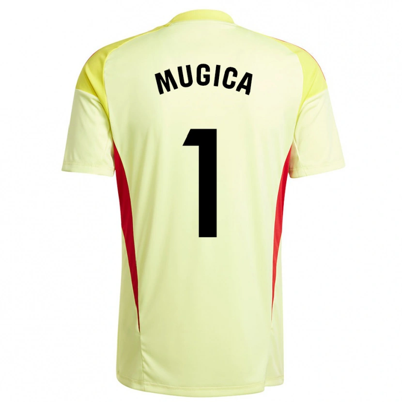Danxen Mulher Juan Múgica #1 Amarelo Claro Preto Camisola Guarda-Redes 2025/26 Camisa Brasil