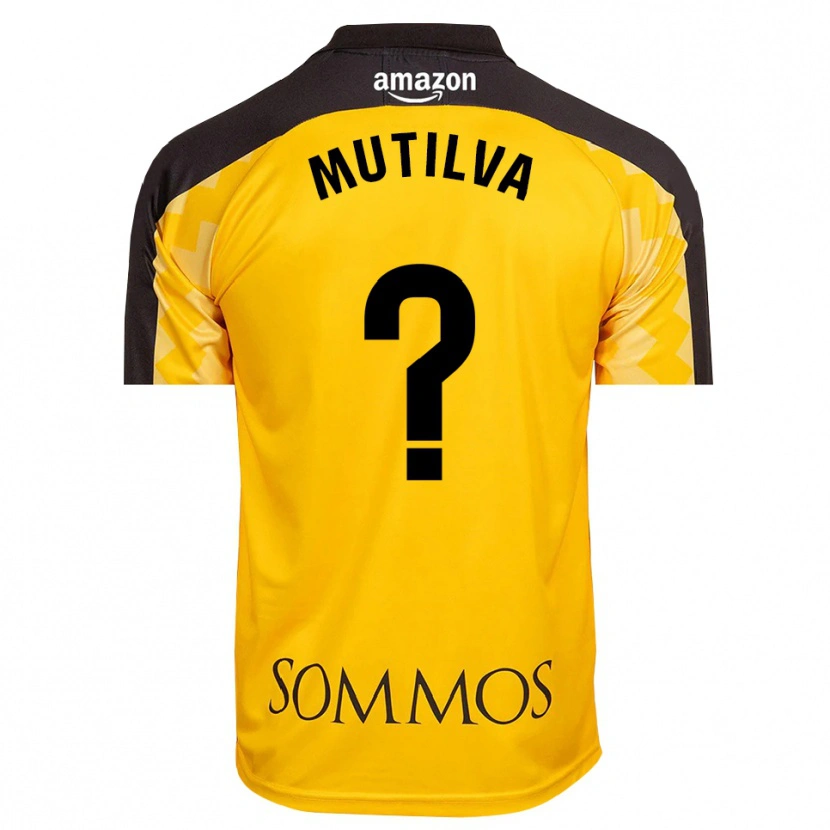 Danxen Mulher Aimar Mutilva #0 Amarelo Preto Camisola Guarda-Redes 2025/26 Camisa Brasil