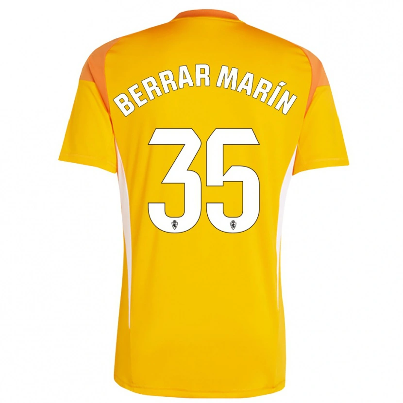 Danxen Mulher Sergio Berrar #35 Amarelo Laranja Escuro Camisola Guarda-Redes 2025/26 Camisa Brasil