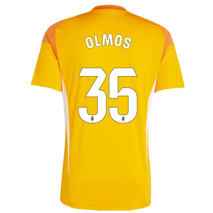 Danxen Mulher Lucas Olmos #35 Amarelo Laranja Escuro Camisola Guarda-Redes 2025/26 Camisa Brasil