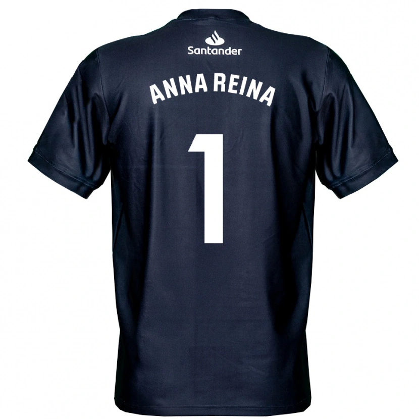 Danxen Mulher Anna Reina Toro #1 Azul Meia Noite Branco Camisola Guarda-Redes 2025/26 Camisa Brasil