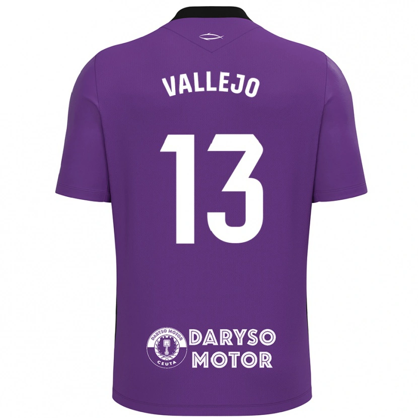 Danxen Mulher Guillermo Vallejo #13 Roxo Branco Camisola Guarda-Redes 2025/26 Camisa Brasil