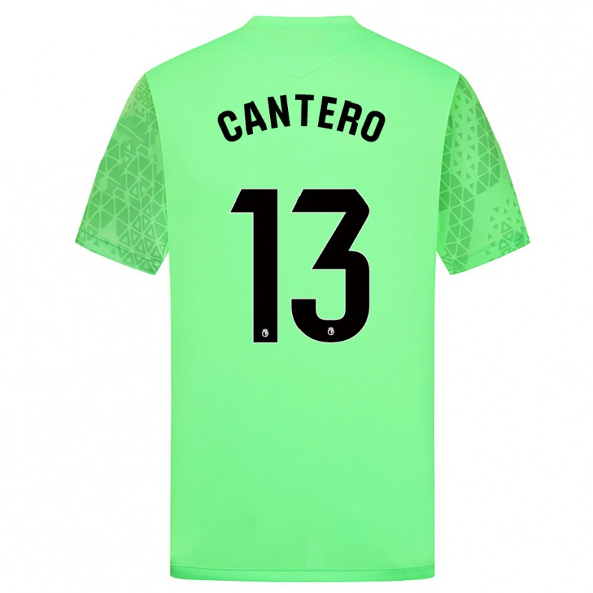 Danxen Mulher Ander Cantero #13 Verde Primavera Preto Camisola Guarda-Redes 2025/26 Camisa Brasil