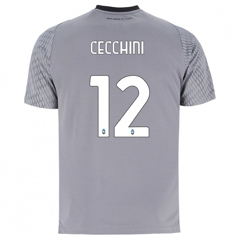 Danxen Mulher Filippo Cecchini #12 Cinza Azul Vermelho Camisola Guarda-Redes 2025/26 Camisa Brasil