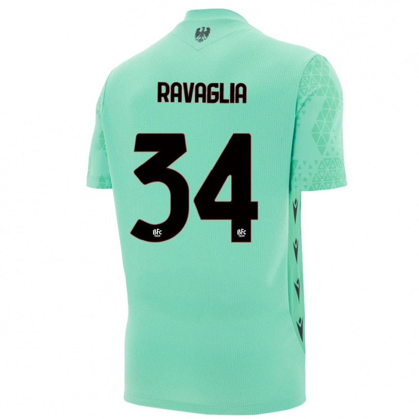 Danxen Mulher Federico Ravaglia #34 Azul Menta Preto Camisola Guarda-Redes 2025/26 Camisa Brasil