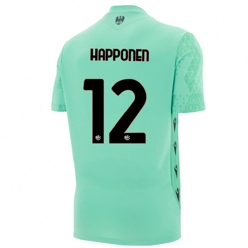 Danxen Mulher Ukko Happonen #12 Azul Menta Preto Camisola Guarda-Redes 2025/26 Camisa Brasil