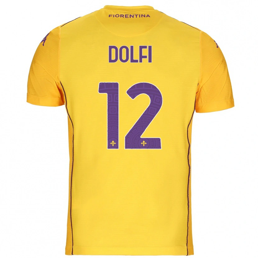 Danxen Mulher Brando Dolfi #12 Laranja Amarelo Roxo Camisola Guarda-Redes 2025/26 Camisa Brasil